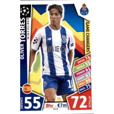 Óliver Torres Game Changers GC13 Match Attax Champions 2017-18