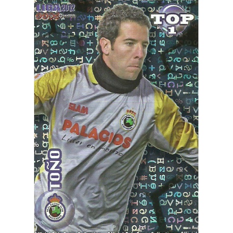 Toño Top Azul Letras Racing 547 Las Fichas de la Liga 2012 Official Quiz Game Collection