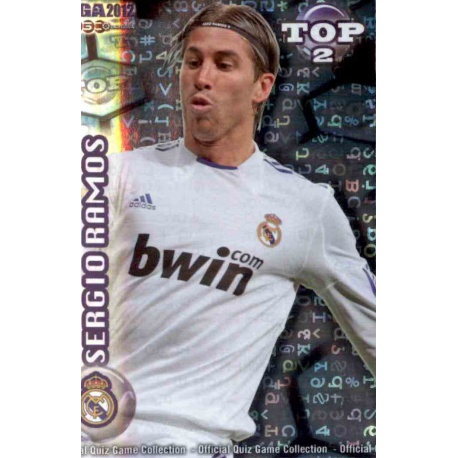 Sergio Ramos Top Blue Letters Real Madrid 551 Las Fichas de la Liga 2012 Official Quiz Game Collection