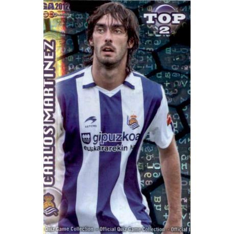 Carlos Martínez Top Blue Letters Real Sociedad 553 Las Fichas de la Liga 2012 Official Quiz Game Collection
