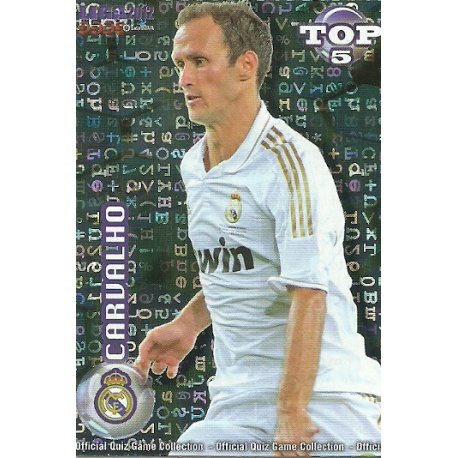 Ricardo Carvalho Top Blue Letters Real Madrid 569 Las Fichas de la Liga 2012 Official Quiz Game Collection