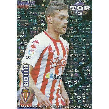 Botía Top Blue Letters Sporting Gijón 576 Las Fichas de la Liga 2012 Official Quiz Game Collection