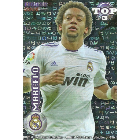 Marcelo Top Blue Letters Real Madrid 578 Las Fichas de la Liga 2012 Official Quiz Game Collection