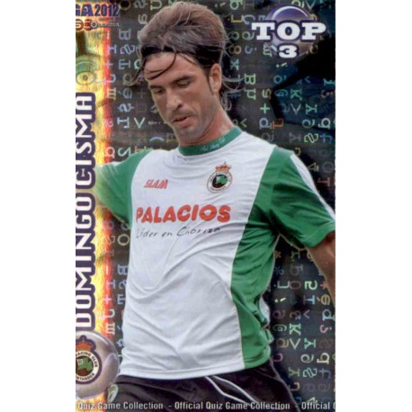 Domingo Cisma Top Blue Letters Racing 580 Las Fichas de la Liga 2012 Official Quiz Game Collection