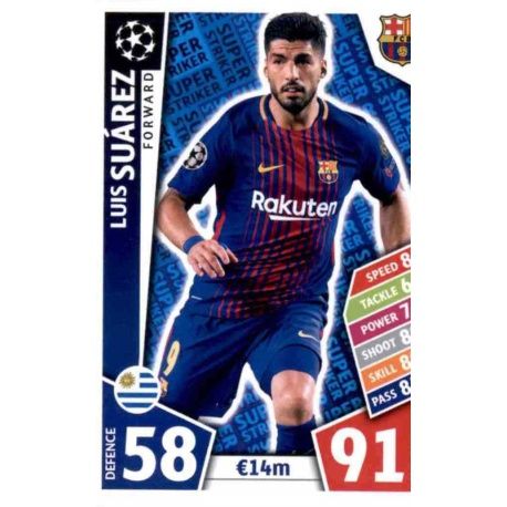 Luis Suárez Super Strikers SS02 Match Attax Champions 2017-18