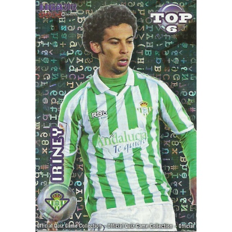 Iriney Top Blue Letters Betis 593 Las Fichas de la Liga 2012 Official Quiz Game Collection