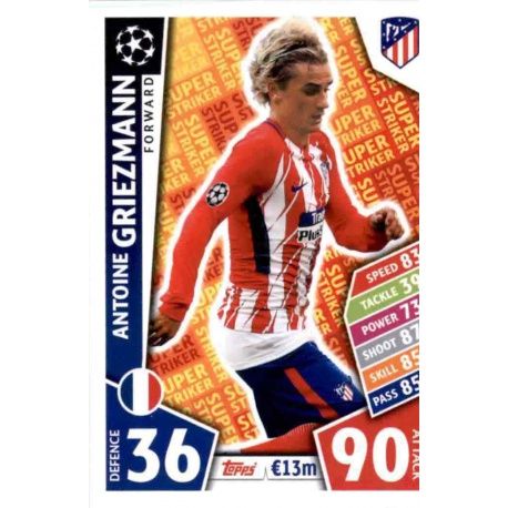 Antoine Griezemann Super Strikers SS03 Match Attax Champions 2017-18