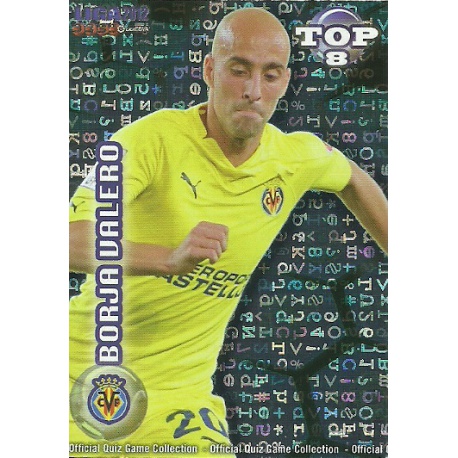 Borja Valero Top Blue Letters Villarreal 607 Las Fichas de la Liga 2012 Official Quiz Game Collection