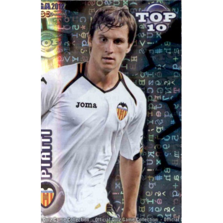 Piatti Top Blue Letters Valencia 615 Las Fichas de la Liga 2012 Official Quiz Game Collection