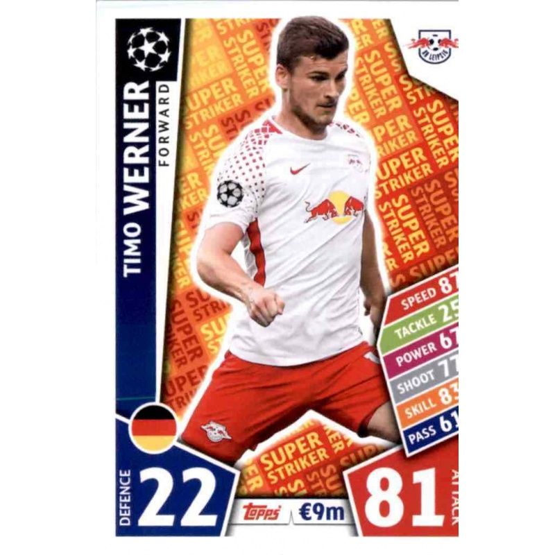 Timo Werner RB Leipzig Topps Now UCL Card 038 