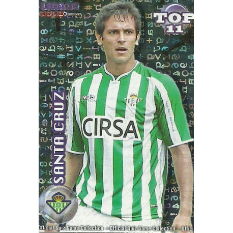 Santa Cruz Top Blue Letters Betis 637 Las Fichas de la Liga 2012 Official Quiz Game Collection
