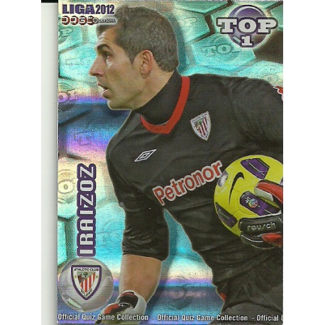 Gorka Iraizóz Top Blue Horizontal Stripes Athletic Club 543 Las Fichas de la Liga 2012 Official Quiz Game Collection