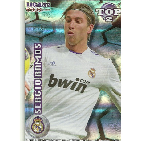 Sergio Ramos Top Blue Horizontal Stripes Real Madrid 551 Las Fichas de la Liga 2012 Official Quiz Game Collection