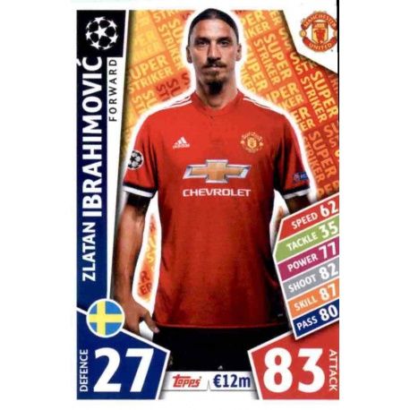Zlatan Ibrahimović Super Strikers SS09 Match Attax Champions 2017-18