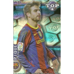 Piqué Top Blue Horizontal Stripes Barcelona 559 Las Fichas de la Liga 2012 Official Quiz Game Collection