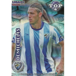 Demichelis Top Azul Rayas Horizontales Málaga 563 Las Fichas de la Liga 2012 Official Quiz Game Collection