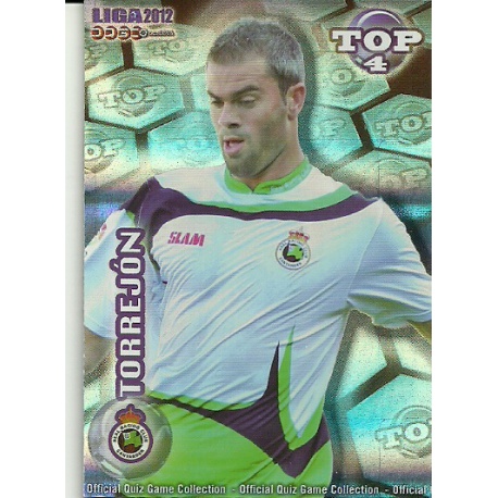 Marc Torrejón Top Blue Horizontal Stripes Racing 564 Las Fichas de la Liga 2012 Official Quiz Game Collection