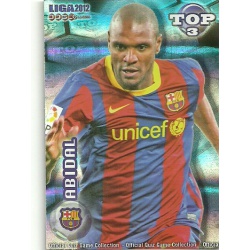 Abidal Top Blue Horizontal Stripes Barcelona 577 Las Fichas de la Liga 2012 Official Quiz Game Collection