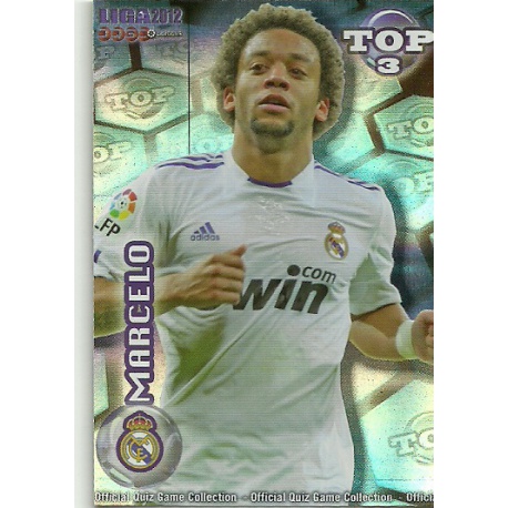 Marcelo Top Blue Horizontal Stripes Real Madrid 578 Las Fichas de la Liga 2012 Official Quiz Game Collection