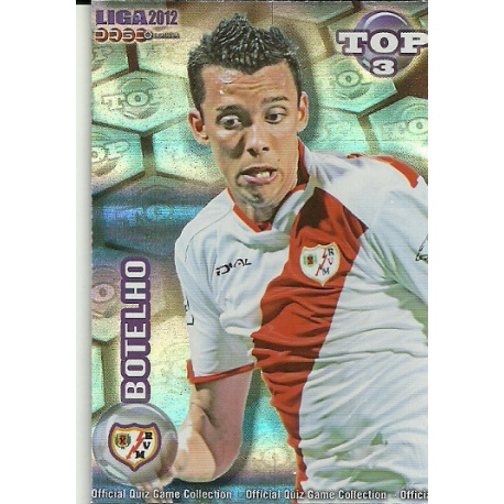 Botelho Top Blue Horizontal Stripes Rayo Vallecano 584 Las Fichas de la Liga 2012 Official Quiz Game Collection