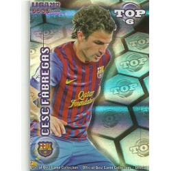 Cesc Fàbregas Top Blue Horizontal Stripes Barcelona 586 Las Fichas de la Liga 2012 Official Quiz Game Collection