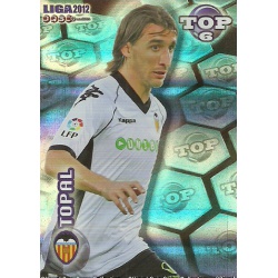 Topal Top Blue Horizontal Stripes Valencia 588 Las Fichas de la Liga 2012 Official Quiz Game Collection