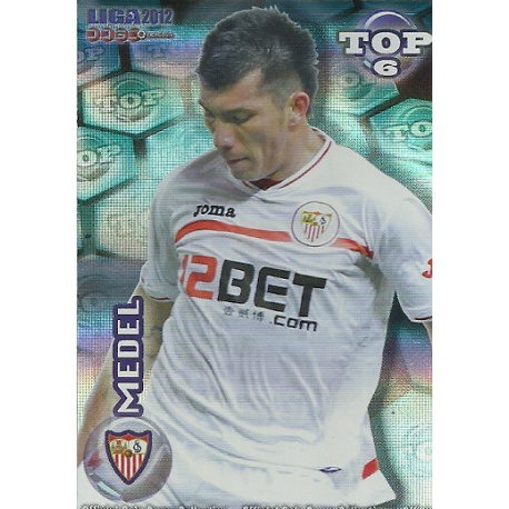 Medel Top Blue Horizontal Stripes Sevilla 590 Las Fichas de la Liga 2012 Official Quiz Game Collection