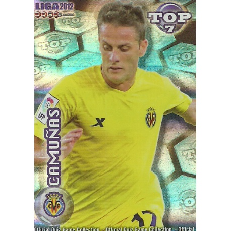 Camuñas Top Blue Horizontal Stripes Villarreal 597 Las Fichas de la Liga 2012 Official Quiz Game Collection