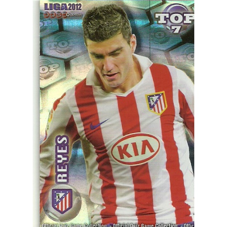 Reyes Top Blue Horizontal Stripes Atlético Madrid 599 Las Fichas de la Liga 2012 Official Quiz Game Collection