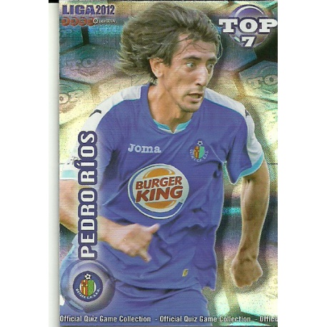 Pedro Rios Top Blue Horizontal Stripes Getafe 603 Las Fichas de la Liga 2012 Official Quiz Game Collection