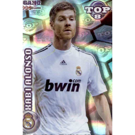 Xabi Alonso Top Blue Horizontal Stripes Real Madrid 605 Las Fichas de la Liga 2012 Official Quiz Game Collection