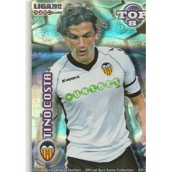 Tino Costa Top Blue Horizontal Stripes Valencia 606 Las Fichas de la Liga 2012 Official Quiz Game Collection
