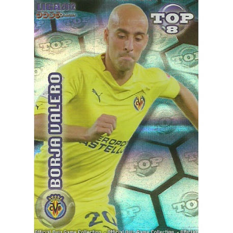 Borja Valero Top Blue Horizontal Stripes Villarreal 607 Las Fichas de la Liga 2012 Official Quiz Game Collection