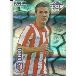 Gabi Top Blue Horizontal Stripes Atlético Madrid 611 Las Fichas de la Liga 2012 Official Quiz Game Collection