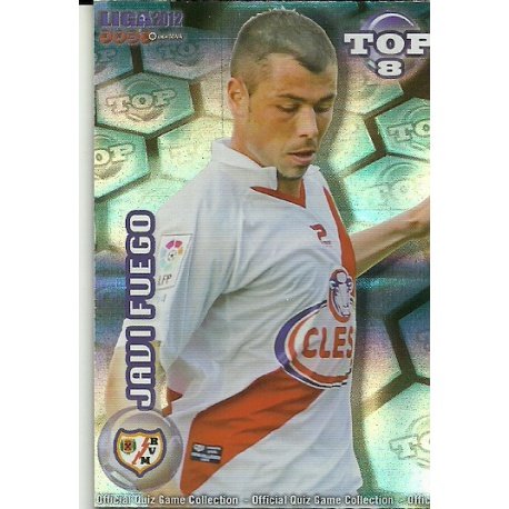 Javi Fuego Top Blue Horizontal Stripes Rayo Vallecano 612 Las Fichas de la Liga 2012 Official Quiz Game Collection