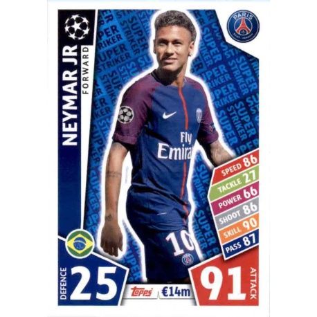 Neymar Jr Super Strikers SS15 Match Attax Champions 2017-18