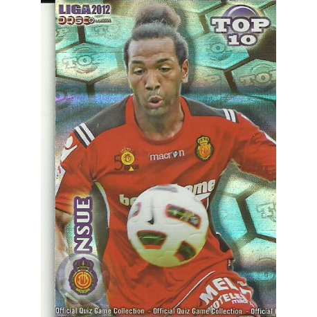 Nsue Top Blue Horizontal Stripes Mallorca 620 Las Fichas de la Liga 2012 Official Quiz Game Collection