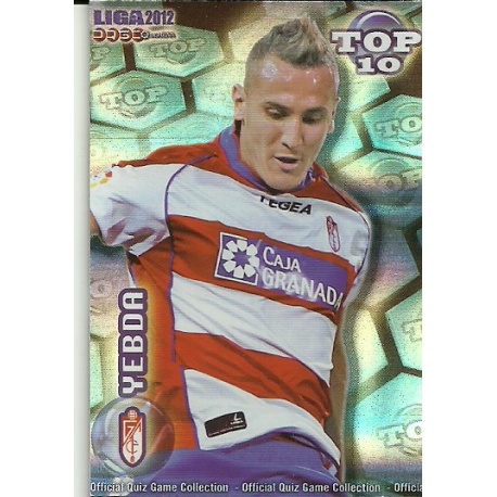 Yebda Top Blue Horizontal Stripes Granada 621 Las Fichas de la Liga 2012 Official Quiz Game Collection
