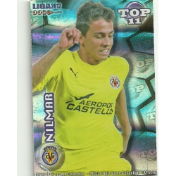 Nilmar Top Blue Horizontal Stripes Villarreal 632 Las Fichas de la Liga 2012 Official Quiz Game Collection