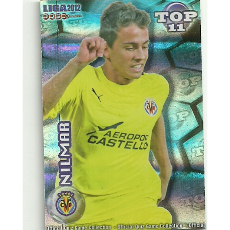 Nilmar Top Blue Horizontal Stripes Villarreal 632 Las Fichas de la Liga 2012 Official Quiz Game Collection