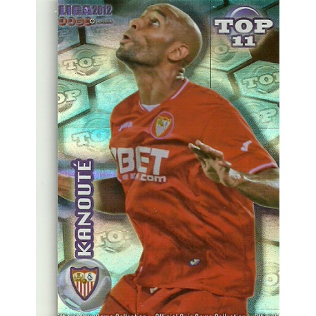 Kanouté Top Blue Horizontal Stripes Sevilla 635 Las Fichas de la Liga 2012 Official Quiz Game Collection