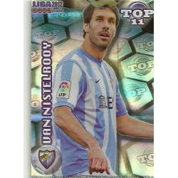 Van Nistelrooy Top Azul Rayas Horizontales Málaga 636 Las Fichas de la Liga 2012 Official Quiz Game Collection