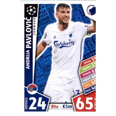 Andrija Pavlović Super Strikers SS17 Match Attax Champions 2017-18