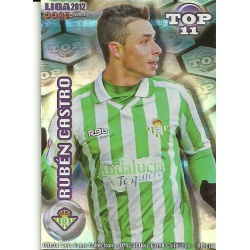 Rubén Castro Top Blue Horizontal Stripes Betis 638 Las Fichas de la Liga 2012 Official Quiz Game Collection