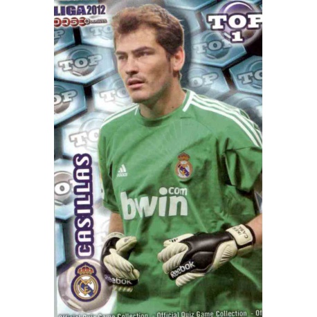 Casillas Top Azul Mate Real Madrid 542 Las Fichas de la Liga 2012 Official Quiz Game Collection
