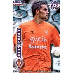 Juan Pablo Top Azul Mate Sporting Gijón 545 Las Fichas de la Liga 2012 Official Quiz Game Collection