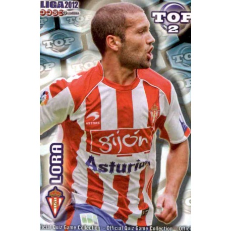 Lora Top Azul Mate Sporting Gijón 555 Las Fichas de la Liga 2012 Official Quiz Game Collection