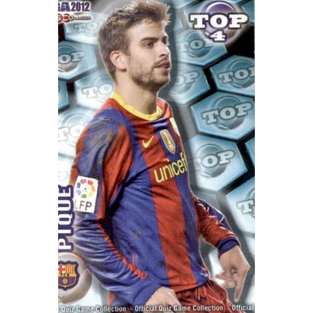 Piqué Top Azul Mate Barcelona 559 Las Fichas de la Liga 2012 Official Quiz Game Collection