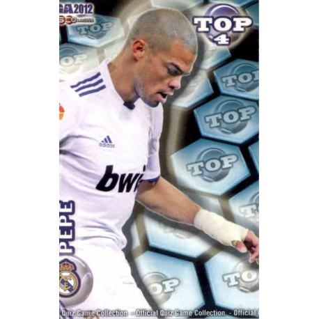 Pepe Top Blue Mate Real Madrid 560 Las Fichas de la Liga 2012 Official Quiz Game Collection