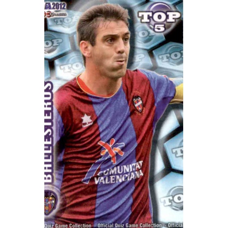 Ballesteros Top Azul Mate Levante 572 Las Fichas de la Liga 2012 Official Quiz Game Collection